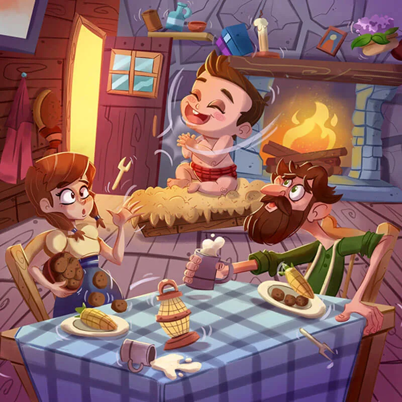 Children's book illustration sample by Potter Publishers