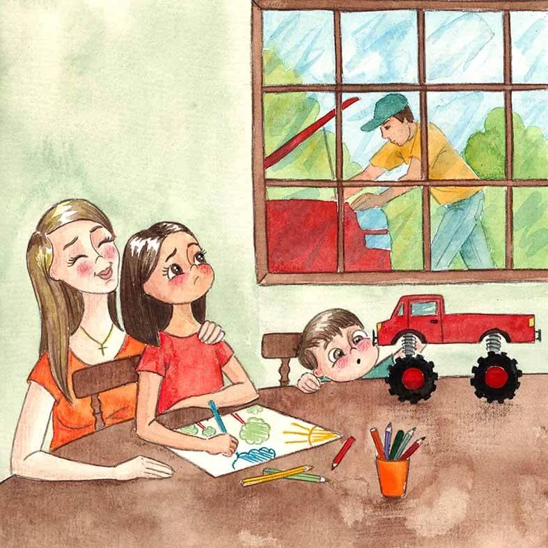 Children's book illustration sample by Potter Publishers